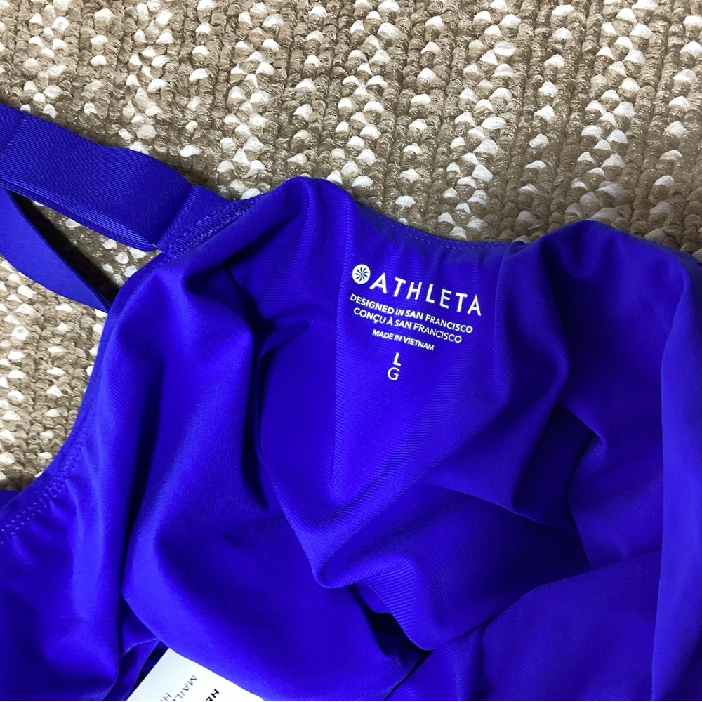 NWT Athleta Blue large Hermosa one piece swimsuit - Picture 11 of 12